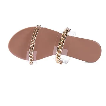 N.N.G Women's Braided Leather Flip Flops Comfortable Summer Sandals