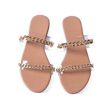 N.N.G Women's Braided Leather Flip Flops Comfortable Summer Sandals