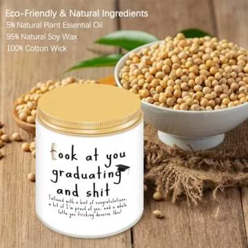 Graduation Gifts, Funny Graduation Gifts for Her Him, Best Grad High School Congratulations College Masters PhD Degree Nurse Graduation Gifts for Women, Men - Lavender Scented Candles