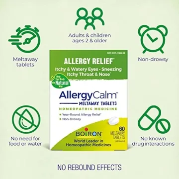 BOIRON AllergyCalm Tablets for Allergy & Hay Fever Relief