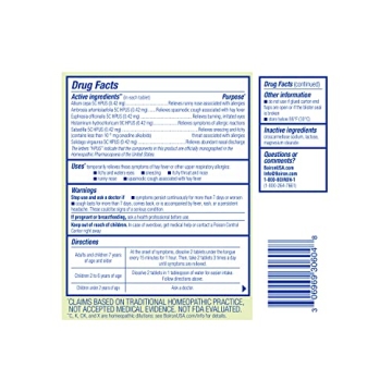 BOIRON AllergyCalm Tablets for Allergy & Hay Fever Relief