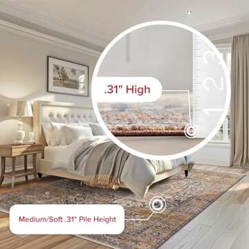 nuLOOM Harriet Vintage Medallion Fringe Area Rug - 2x10 Runner Rug Traditional Rust/Multicolor Rugs for Living Room Bedroom Dining Room Entryway Hallway Kitchen