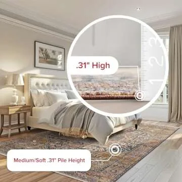 nuLOOM Harriet Vintage Medallion Fringe Area Rug - 2x10 Runner Rug Traditional Rust/Multicolor Rugs for Living Room Bedroom Dining Room Entryway Hallway Kitchen