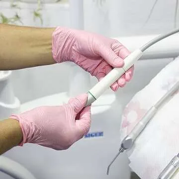 Comfy Package [100 Count Pink Nitrile Disposable Gloves - Latex Free and Rubber Free, Non-Sterile Powder Free Gloves - Medium