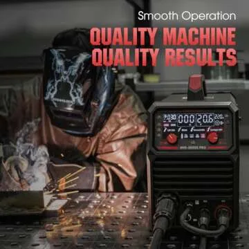 YESWELDER MIG-205DS PRO MIG Welder, 200Amp 110/220V Dual Voltage MIG Welding Machine, 5 in 1 Gas MIG/Flux Core MIG/Spool Gun MIG/Lift TIG/Stick Multiprocess Aluminum MIG Welder, Spool Gun Compatible