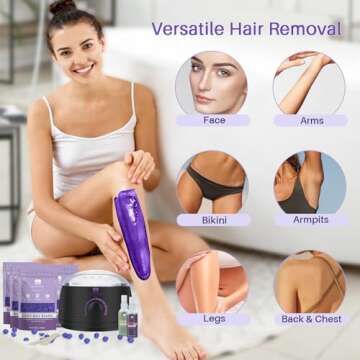 BLITZWAX Brazilian & Bikini Wax Kit for Women at Home