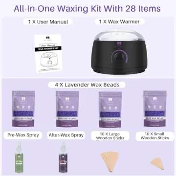 BLITZWAX Brazilian & Bikini Wax Kit for Women at Home
