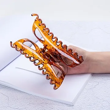 Prettyou Thick Hair Super Large Clips for Women - 2 Pack