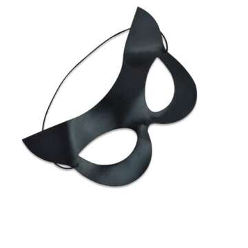 Soochat Women's Cat Mask Black Cat Mask Half Face Cat Mask Halloween Costumes masquerade Costume Party Accessory (Black)