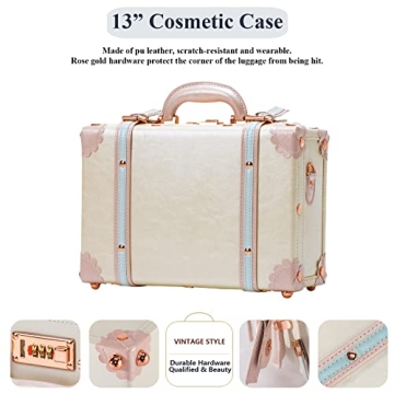 COTRUNKAGE Vintage 3 Piece Luggage Set for Stylish Travel