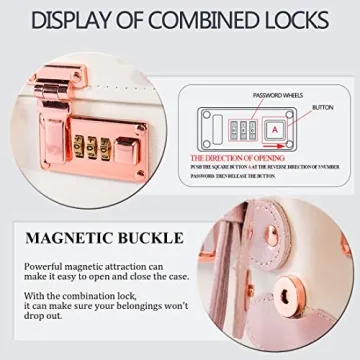 COTRUNKAGE Vintage 3 Piece Luggage Set for Stylish Travel