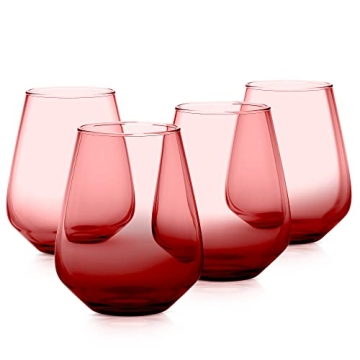 Elegant RAKLE Wine Glasses Set of 4 for Wine Lovers
