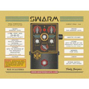 Beetronics Royal Series Swarm Fuzz Harmonizer Pedal