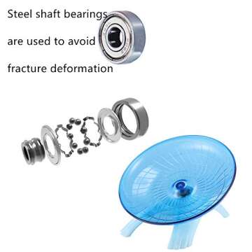 Tfwadmx Small Animal Swing Toys, Hamster Exercise Wheel for Syrian Hamster Rat Gerbil Guinea Pig Chipmunk Mouse Hedgehog