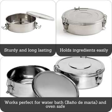 Imusa Flan Mold, 1.5Qt, Silver