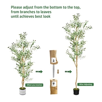 LOVMOR 7.9ft Artificial Olive Tree for Your Home
