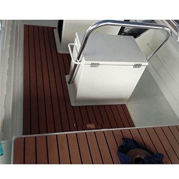SOOMJ EVA Synthetic Teak Deck Mat for Safe Boat Flooring