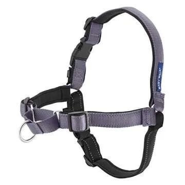 PetSafe Easy Walk Deluxe Dog Harness, No Pull Dog Harness – Perfect for Leash & Harness Training – Stops Pets from Pulling and Choking on Walks – Medium, Steel