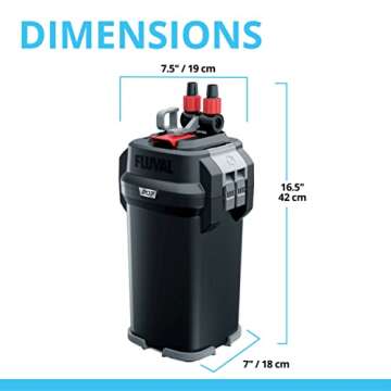 Fluval 207 Efficient Canister Filter for Aquariums