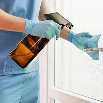 2Oz Glass Spray Bottles 30 Pack, Hoa Kinh Small Amber Spray Bottles