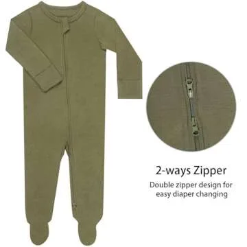 GUISBY Baby Pajamas with Zipper - Comfort & Style