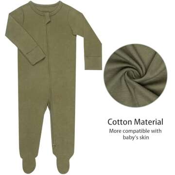 GUISBY Baby Pajamas with Zipper - Comfort & Style
