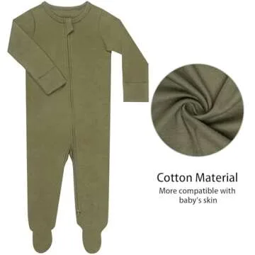 GUISBY Baby Pajamas with Zipper - Comfort & Style