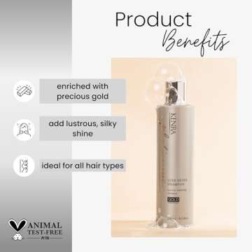 Kenra Platinum Luxe Shine Shampoo/Conditioner | Gold Enriched | Transforms Dull And Lifeless Strands...