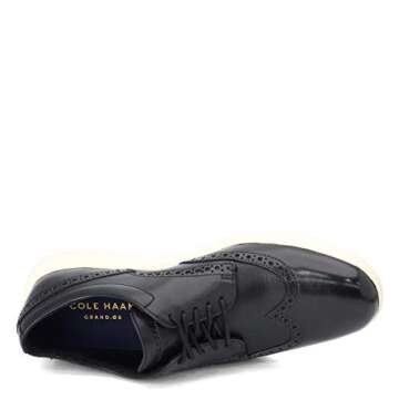 Cole Haan Men's Grand Tour Wingtip Oxford, Black, 12