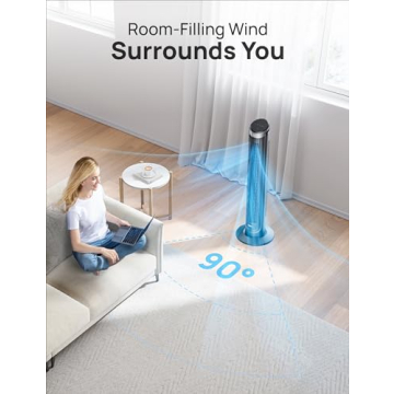 Dreo Smart Tower Fan - Quiet, Powerful, 90° Oscillation
