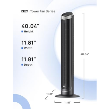 Dreo Smart Tower Fan - Quiet, Powerful, 90° Oscillation