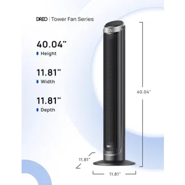 Dreo Smart Tower Fan - Quiet, Powerful, 90° Oscillation