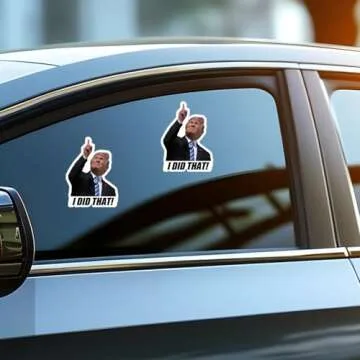 100PCS Trump I Did That Stickers – Waterproof Gas Pump Decals, Funny Political Trump Stickers for Cars, Bumpers, Laptops & More