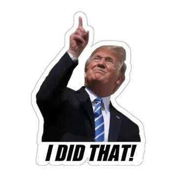 100PCS Trump I Did That Stickers – Waterproof Gas Pump Decals, Funny Political Trump Stickers for Cars, Bumpers, Laptops & More