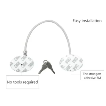 Refrigerator Door Locks 2 Pack with 4 Keys - Child Safety