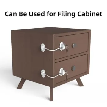 Refrigerator Door Locks 2 Pack with 4 Keys - Child Safety