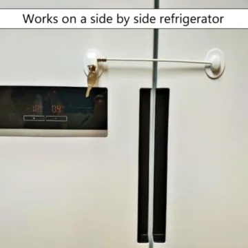 Refrigerator Door Locks 2 Pack with 4 Keys - Child Safety