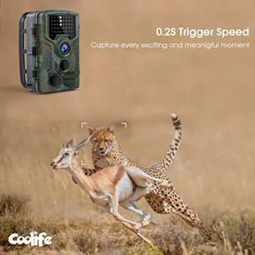Coolife 21MP Wildlife Trail Camera with Night Vision