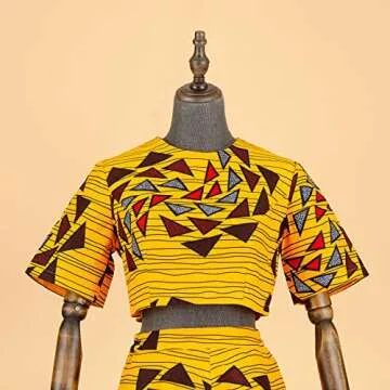 Trendy African Print Women's Tracksuit Set with Custom Size