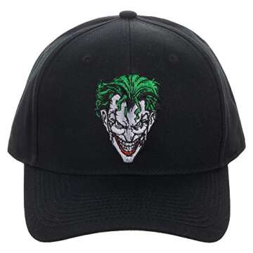 Joker Black Snapback Hat - Officially Licensed Fan Accessory