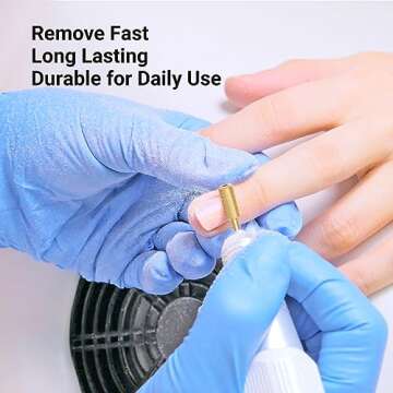 MelodySusie Crystal Top Red Heart Shape Nail Drill Bits, 3/32'' Large Barrel Carbide Bits, Suitable for Manicure Pedicure Cuticle Gel Polishing, Beginners Bits, Gold, Series Bit-S, Medium