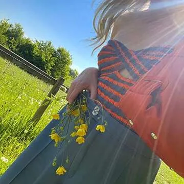 Meladyan Women Twist Front Striped Cutout Knitted Crop Tube Top Bandage Strapless Sleeveless Bandeau Cropped Shirt Blue Orange