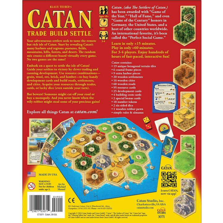 Catan Board Game for Family Fun | 3 to 4 Players