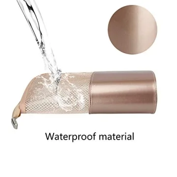 Stylish MONSTINA Travel Makeup Brush Bag - Waterproof Organizer