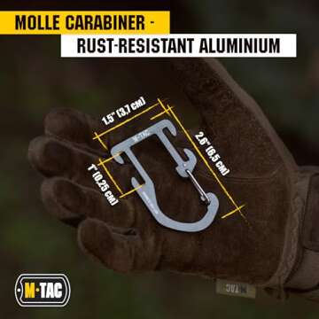 M-Tac Carabiner Clip: Tactical Snap Hook for Adventure Enthusiasts