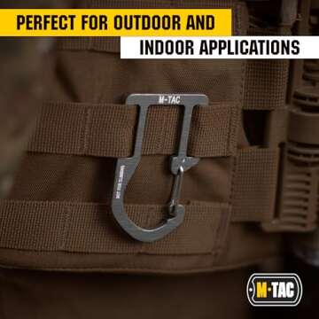 M-Tac Carabiner Clip for Tactical Gear & Outdoor Use
