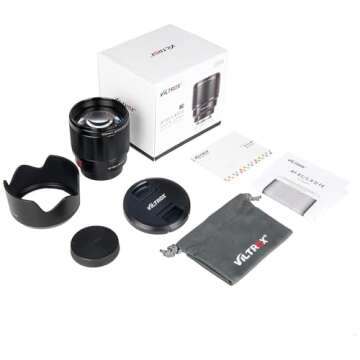 VILTROX 85mm f/1.8 F1.8 Mark II Full-Frame E-Mount Camera Lens Support AF Auto Focus for Sony A7II A7III A7RIII A7SIII A7II A7RIV A9 A6600 A6500 A6400 A6300 A6100 A6000 A5100 A5000 A7C A7R
