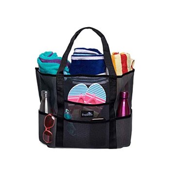 Dejaroo Mesh Beach Bag with Tons of Storage and Pockets