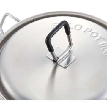 Solo Stove Solo Pot 900 - Lightweight Stainless Steel Backpacking Pot | Boil Water Quickly | Volume Markings and Pour Spout
