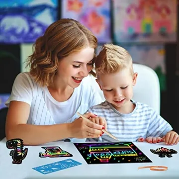 ZMLM Scratch Paper Art Set Craft Gift for Kids